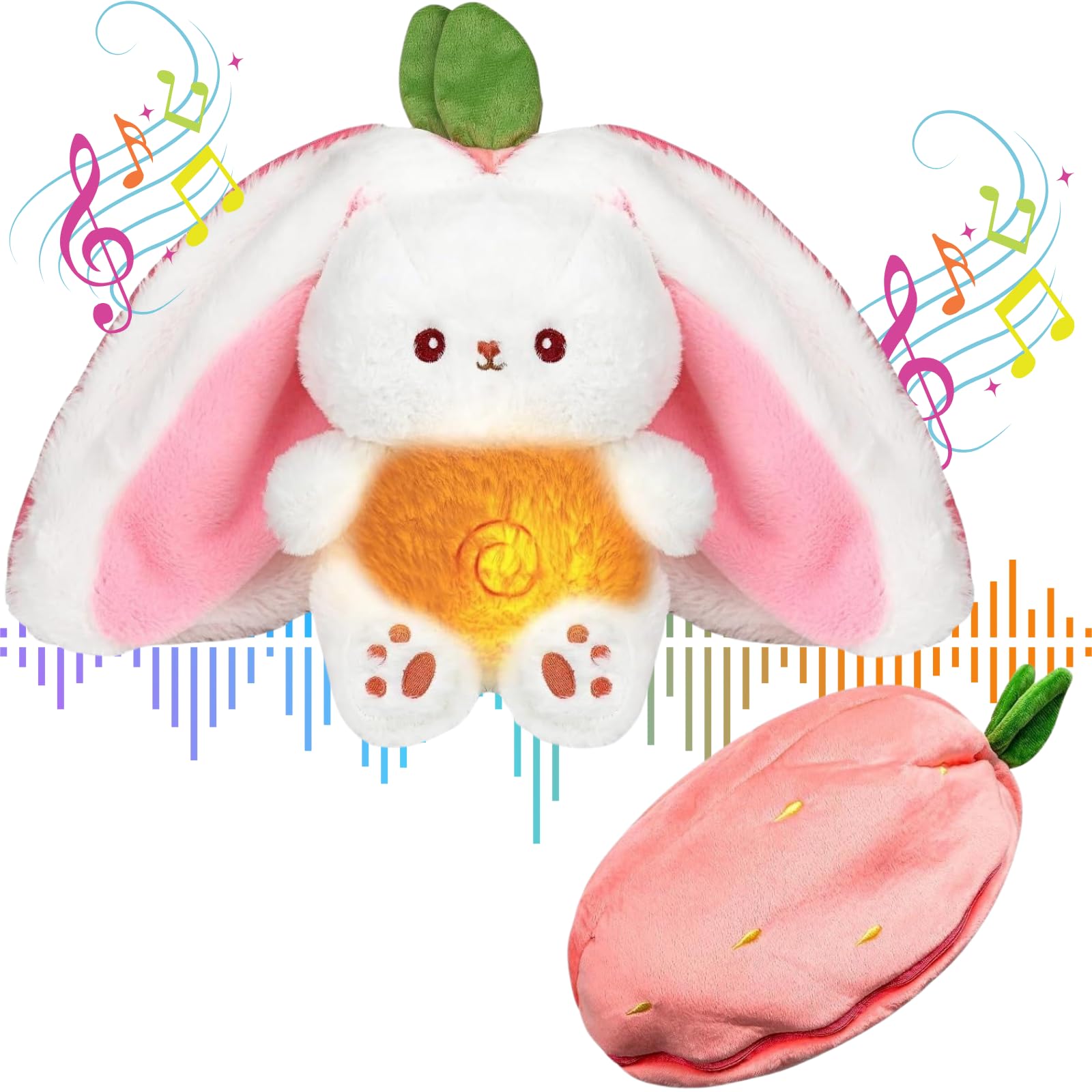Buy XEWOi Breathing Reversible Rabbit Toy, Real Rabbit Stuffed Pet